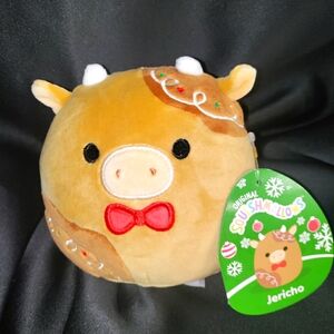 5" Jericho the Holiday Gingerbread Cow Squishmallow